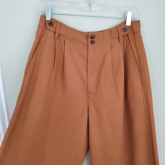 Madewell The Harlow Wide Leg Pants Acorn Brown NWT - Picture 7 of 13